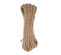 D.RECT Corde de Jute 10mm 10m - Corde de Chanvre Corde de Fibres Naturelles