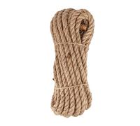 D.RECT Corde de Jute 12mm 10m - Corde de Chanvre Corde de Fibres Naturelles