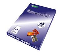 D.RECT | Feuille de Laminage | Feuilles Laminées | Brillant | Transparente | Format A3 | 100 Microns | Paquet de 100 Unités | Laminage | Durable et Transparent | Fournitures de Bureau