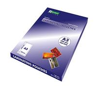 D.RECT | Feuille de Laminage | Feuilles Laminées | Brillant | Transparente | Format A3 | 125 Microns | Paquet de 100 Unités | Laminage | Durable et Transparent | Fournitures de Bureau 009249