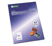 D.RECT, Feuilles pour Plastifieuse A4 | Papier Plastifieuse | Laminating Pouches A4 | Feuille a Laminer | Transparent | Film Plastifié Brillant A4 125 Microns |100 Feuilles