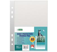 D.RECT Lot de 100 pochettes A5 pour documents A5, pochettes antistatiques, organisation de documents, pochettes A5, grainées