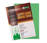 D.RECT Lot de 100 feuilles de couverture en imitation cuir Format A4 Vert