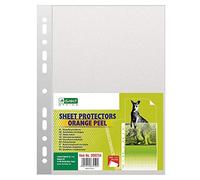 D.RECT Lot de 100 Pochettes Plastiques A4 Perforées - 40 Microns - Protèges-Documents Grainés Antireflets - Pochettes Transparentes Renforcées pour Bureau École Maison