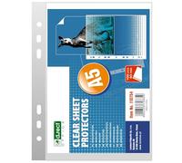 D.RECT Lot de 100 pochettes transparentes A5 pour documents 50 µm/Micron Épaisseur 0,05 mm Film transparent Emballage Film A5