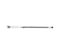 D.RECT Lot de 12 stylos à bille pour une utilisation quotidienne au bureau, à l'école et à la maison, capuchon en plastique avec pointe de la couleur de l'encre, cartouches remplaçables, couleur de