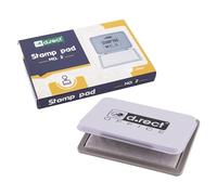 D.RECT Lot de 12 tampons encreur métal taille 11 x 7 cm sans encre transparente