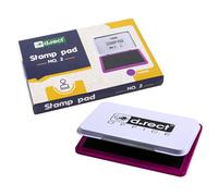 D.RECT Lot de 12 tampons encreurs en métal Violet 11 x 7 cm