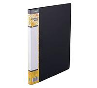 D.RECT Lot de 20 Porte-Documents en Polypropylène | 20 Chemises à Haute Transparence | Etiquette pour Décrire le Contenu sur la Colonne Vertébrale | A4 | Couleur : Noir