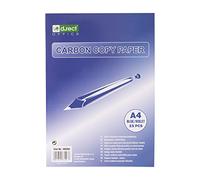 D.RECT Lot de 25 feuilles de papier carbone avec écriture bleue Format A4