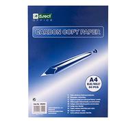 D.RECT | Lot de 50 Feuilles de Papier Carbone pour écriture Manuscrite Bleu | Format A4