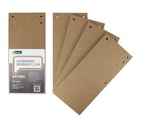 D.RECT Lot de 50 séparateurs en carton - 10,5 x 23,5 cm - 300 g/m²