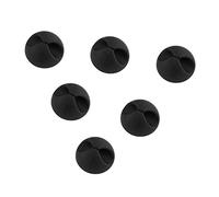 D.RECT Lot de 6 supports de câbles autocollants - Noir