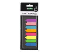 D.RECT marque-pages PET autocollants avec règle | 12x45 mm 8x25 marqueurs de page | multicolores | Feuillets Autocollants Colorés Accrocheurs | 12 cm de Mesure 110505