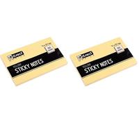 D.RECT Notes autocollantes 76 x 127 mm - 100 feuilles - Jaune (Lot de 2)