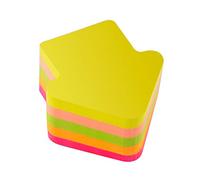 D.RECT | Notes Autocollantes | Ensemble de 1 Pièces | 70x70mm | Notes Repositionnables | 1x400 un Bloc de Feuilles | Fournitures de Bureau | Couleur Néon | Forme de Flèche