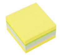 D.RECT | Notes Autocollantes | Ensemble de 1 Pièces | 75x75mm | Notes Repositionnables | 1x400 un Bloc de Feuilles | Fournitures de Bureau | Couleur de Mélange de Néon | Agrumes