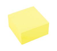 D.RECT | Notes Autocollantes | Ensemble de 1 Pièces | 76x76mm | Notes Repositionnables | 1x400 un Bloc de Feuilles | Fs de Bureau | Couleur Jauneourniture