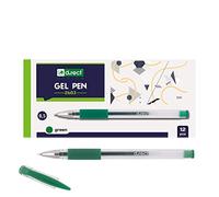 D.RECT Office 2603 Lot de 12 stylos à encre gel avec grip en caoutchouc