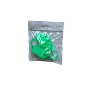 D.RECT Porte Clef Étiquettes en Plastique, Lot de 10 Pièces - Étiquettes Inscriptibles pour Clés avec Boucles - Porte-Clés Personnalisés, Vert