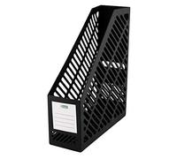 D.RECT Porte-revues, Porte Revue Bureau, Classeurs à Revues, Rangement Papier Vertical, Pour le rangement ordonné de documents, cahiers et dossiers jusqu'au format A4 - C4 Largeur: 90 mm Noir 007220