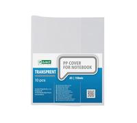 D.RECT Protège-cahiers A5 en polypropylène 150 µm - lot de 10 étuis cristal pour format standard - usage école et bureau