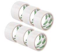 D.RECT Ruban Adhésif Emballage 50m x 48mm - Adhésif d'emballage pour de Paquets et de Boîtes D'expédition - Transparent, 6 Rouleaux