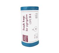 D.RECT Sacs Poubelle 35L, 20 Pièces, Sacs Poubelles pour le Recyclage, Bleu