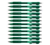 D.RECT Stylo Gel Vert 12 Pièces - Stylo à Bille Automatique avec Recharge Remplaçable