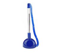 D.RECT Stylo sur Socle - Stylo à Bille Avec Chaînette - Porte-stylo à Bille sur Pied, Couleur d'écriture Bleu