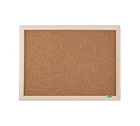 D.RECT Tableau d'affichage en liège 60x90 cm - Cadre en bois naturel - Tableau mémo mural pour bureau ou maison, orientation horizontale ou verticale