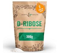 D-Ribose en Poudre Fermentée 300g - 60 Portions à 5g par Jour Précis | Végétalien et Sans Additifs - Approvisionnement pour 2 Mois Complets - Format Cure Complète au Quotidien