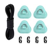 D Ring Patch Kit - 4PCS Stainless Steel Heavy Duty, Paddle Board Repair Accessories | For Kayak Canoe Surfboard Dinghy Marine Outdoor Travel Water Sports Use, Paddle Board Repair Kit, Stainless Steel