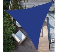 D-Ring Sun Shade Sail étanche à 95% Bloc UV, Triangle Couverture De Canopée De Jardin en Service Lourd pour Patio, Balcon, Cour -aust à Installer (3 * 4 * 5m)(Color:Blue)