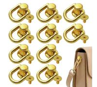 D Rings for Purse - 10 Pieces Rotatable Bag Rivets | Metal Strap Making