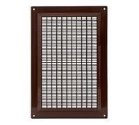 D&S Vertriebs Grille d'aération pour garage avec moustiquaire Marron 250 x 170 mm