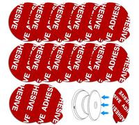 D.Sking Lot de 12 adhésifs de rechange compatibles avec base de montage à douille pour prise en main et support pliables