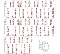 D.SKING Lot de 15 collant à très forte adhérence [facile à décoller] Kit de adhésif rectangulaire pour base de support de téléphone voiture de bord magnétique Bande adhésive double face tampons