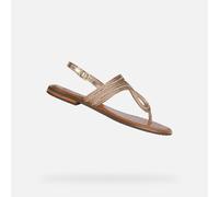 Geox Femme D Sozy Plus E Sandales Plates, DK Or, 36 EU