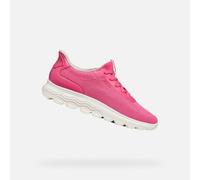 Geox Baskets basses femmes D Spherica Plus – système Fastin mains libres, respirantes – Rose 38