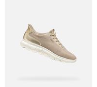 Geox Baskets Femme Spherica Plus D557MA Taille 41 Couleur Taupe_Or