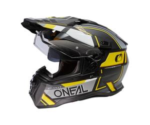 D-SRS Helmet Square V.23 Black/Gray/Neon Yellow XS (53/54 cm)