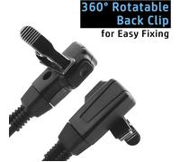 D-Style Headset Earpiece for Motorola Radio GP320 GP328 GP340 GP380 GP680 HT750 HT1250 HT1550 PR860 MTX850LS MTX8250LS PRO9150 Walkie Talkie with Mic PTT