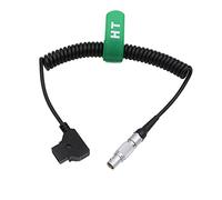 D-tap Câble d'alimentation spiralé femelle 4 broches pour Canon C300 Mark II C500