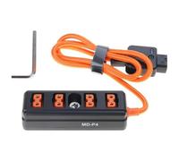 D Tap Câble répartiteur 1 mâle vers 4 prises femelles Répartiteur d'alimentation pour batteries d'appareil photo Distribution de courant Connecteur de batterie IDX