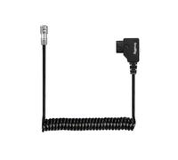 D-TAP Coiled Power Cable for Blackmagic Pocket Cinema 4K/6K for V Mount Battery/Gold Mount,Weipu SF6 2 Pin Female to P Tap,Length 15""-47""-4761