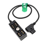 D-Tap Power Splitter Hub 1/4"-20 Vis P-Tap Mâle Vers Femelle 1 À 4 4 Ports Adaptateur Pour Batterie V-Mount Gold Mount Anton Bauer Idx Sony 50 Cm