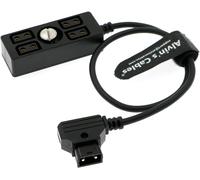 D-Tap Splitter Cable Male to 4 Ports D Tap Female Power Cable Hub Splitter for Arri Red Teradek SmallHD SmallRig V-MountGold-Mount Battery 40cm/15.7in