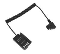 D-Tap sur batterie factice DMW-DCC17 - câble spiralé DMW BLK22 Adaptateur de batterie pour Lumix S5, S5K, S5GK, GH5II, GH6, G9 appareil photo numérique