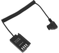 D Tap vers DMW DCC17 Câble enroulé Adaptateur de Batterie Factice,pour S5 S5K S5GK GH5II GH6 G9 Appareil Photo Numérique DMW BLK22 Adaptateur de Batterie